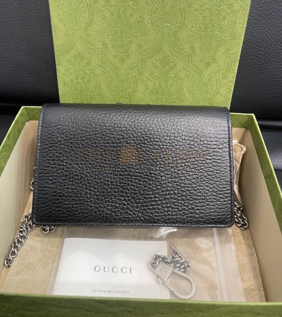 Gvc*1 Dionysus Mini Bag Black Leather Size 16.5*4.5*10CM