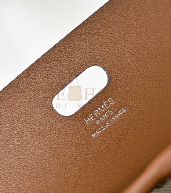 H**me5 Bag Sellier Tablet Case Hand-Waxed Stitch Full Steel Hardware Hunter/Swift Calfskin & Canvas Master Quality