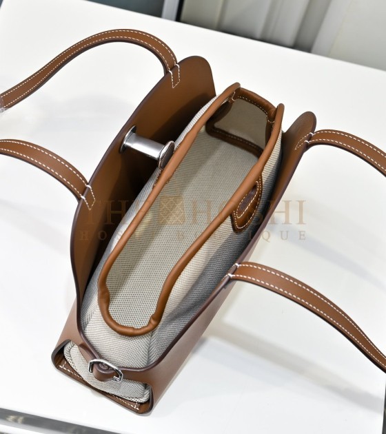 H**me5 Bag Sellier Tablet Case Hand-Waxed Stitch Full Steel Hardware Hunter/Swift Calfskin & Canvas Master Quality