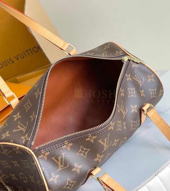 L0vis Vvtt0n LV Vintage Monogram Papillon Tote Bag Brown SIze 30×15×15cm Master Quality