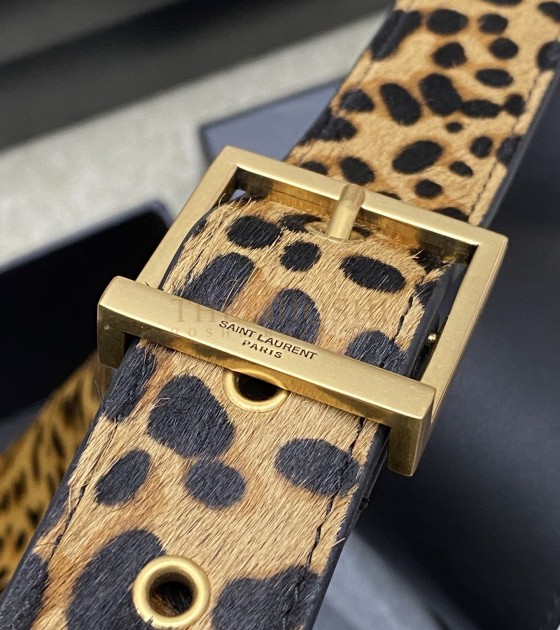 Sa1nt Lau*nt Y51 Jamie Hobo Bag Cow Hair & Lambskin with Leopard Print Size 30×31×13cm Master Quality