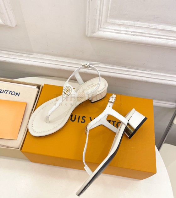 L0vis Vvtt0n LV Vibe Flat Sandals White Master Quality