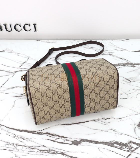 Gvc*1 Ophidia Medium Shoulder Bag Brown Leather 25*14*17cm Master Quality