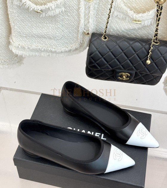 Ch**el 26C Bicolor Flats Lambskin Master Quality