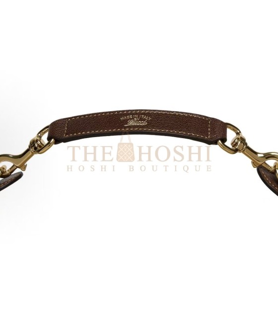 Gvc*1 Brera Medium Shoulder Bag Canvas Brown Leather Master Quality