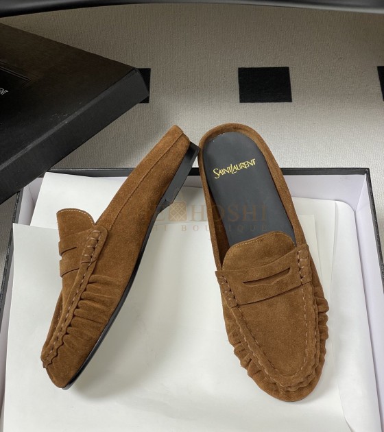 Sa1nt Lau*nt Y51 Le Loafer Suede Eel Texture Mule Master Quality