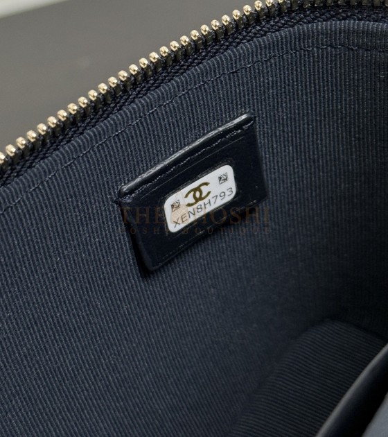 Ch**el 25C Denim Vanity Case Bag with Chain 17x19.5x5cm Master Quality
