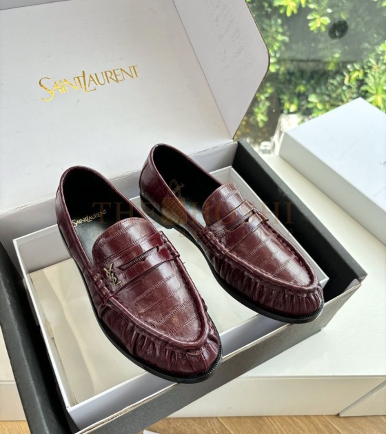 Sa1nt Lau*nt Y51 Logo Le Loafers Red  Master Quality