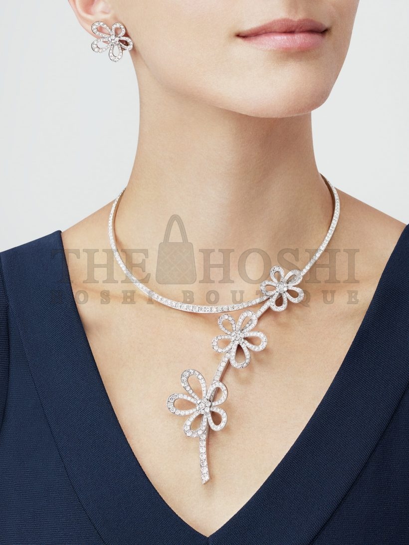 V*n Cl**f & Arpels Flower Earring with D1am0nds, Flowerlace earrings Master Quality