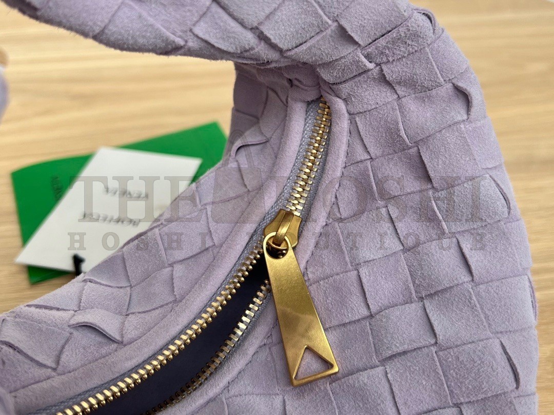 B0tt*ga Ven*ta BV Jodie Mini Bag In Lilac Intrecciato Suede Master Quality