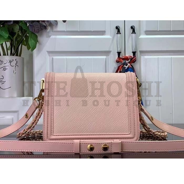 L0vis Vvtt0n LV Women Mini Dauphine Handbag Pink Epi Grained Cowhide Leather Master Quality