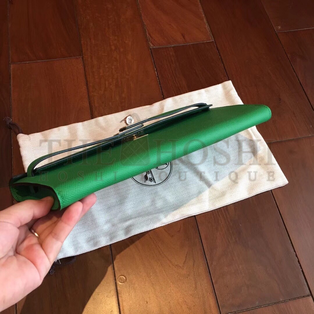 H**me5 Bambou Epsom Kelly Cut Handmade Bag Master Quality