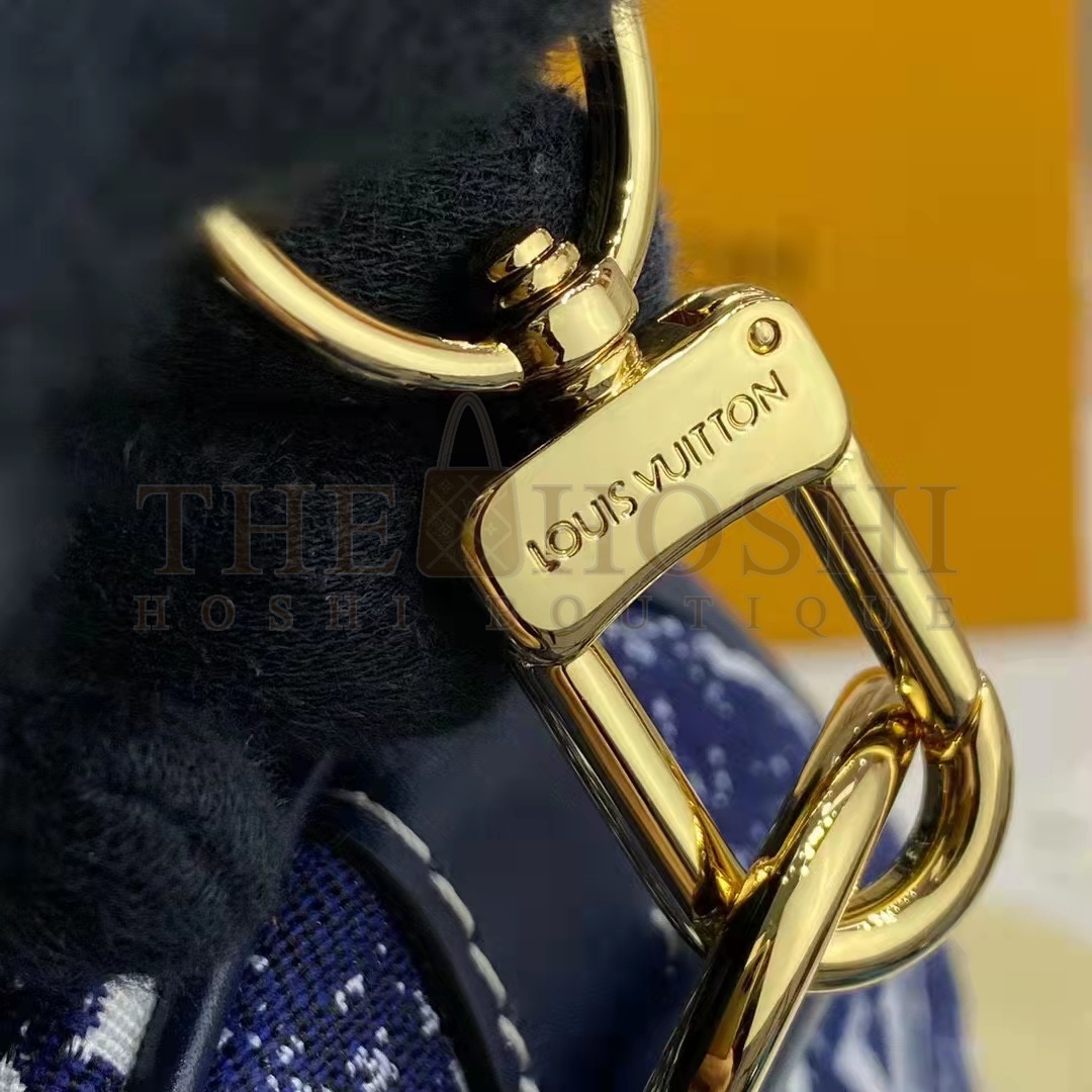 L0vis Vvtt0n LV Women Speedy Bandoulière 25 Handbag Navy Blue Denim Jacquard Calfskin Master Quality