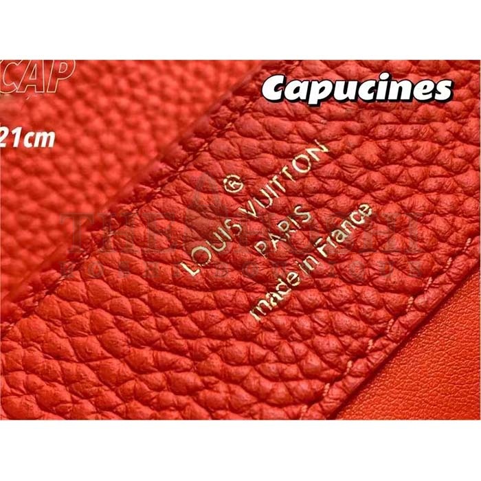 L0vis Vvtt0n LV Women Capucines Mini Handbag Orange Taurillon Leather Python Skin Master Quality