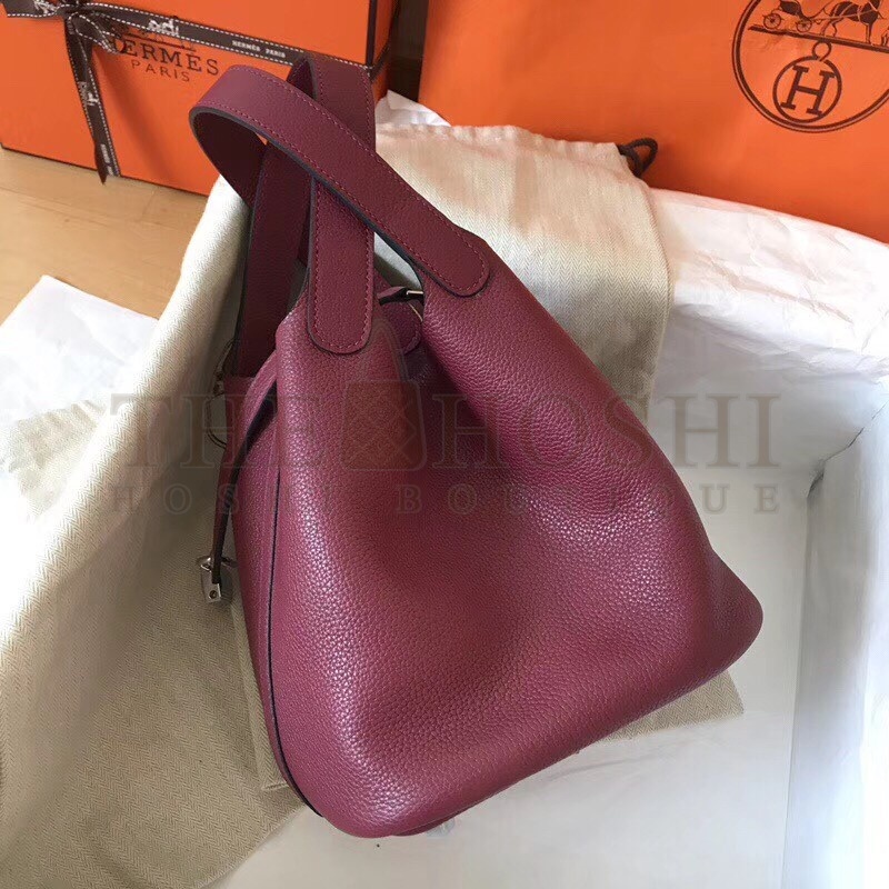 H**me5 Ruby Picotin Lock MM 22cm Handmade Bag Master Quality