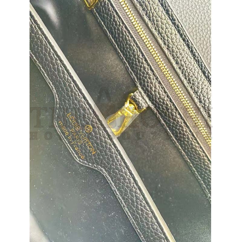 L0vis Vvtt0n LV Women Capucines BB Handbag Black Taurillon Leather Master Quality
