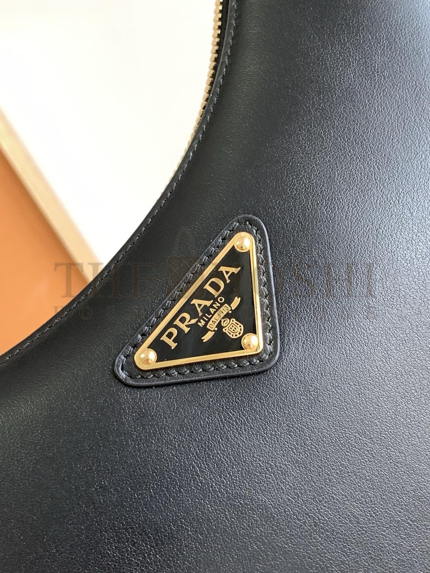 Pra*a Arque Mini Shoulder Bag in Black Leather Master Quality