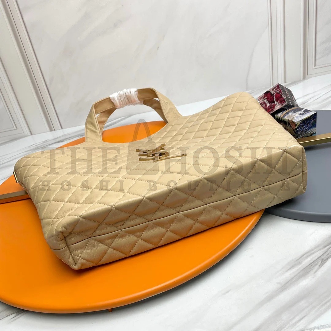 Sa1nt Lau*nt Icare Maxi Shopping Bag In Beige Quilted Lambskin Master Quality
