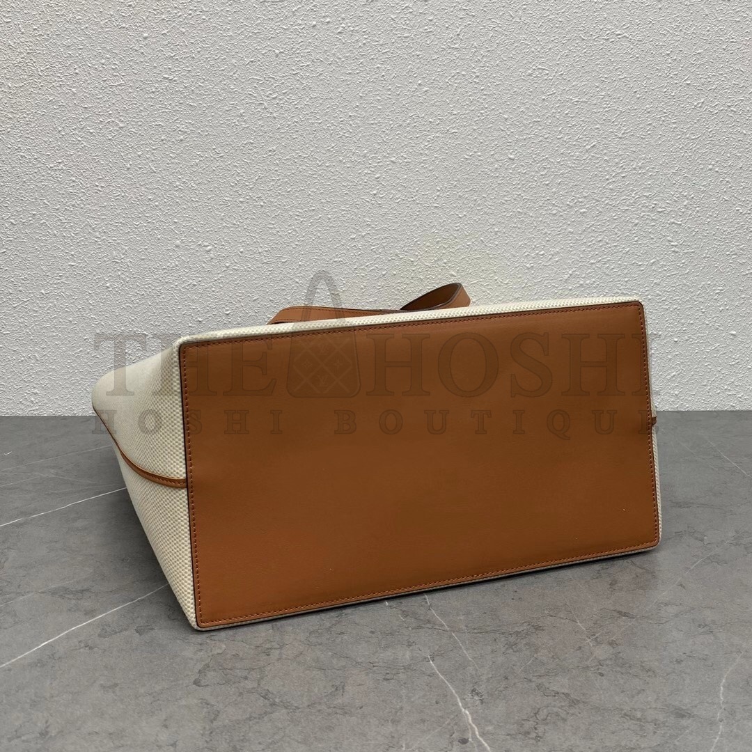 L0ew* Anagram Medium Tote Bag In Jacquard and Calfskin Master Quality