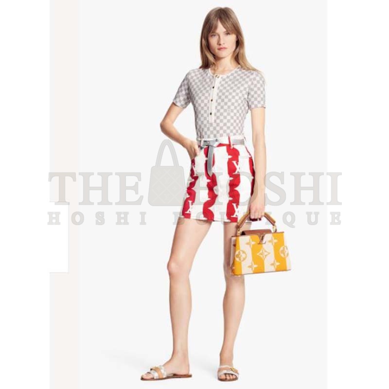 L0vis Vvtt0n LV Women Capucines BB Handbag Yellow Smooth Calfskin and Embroidered Canvas Master Quality