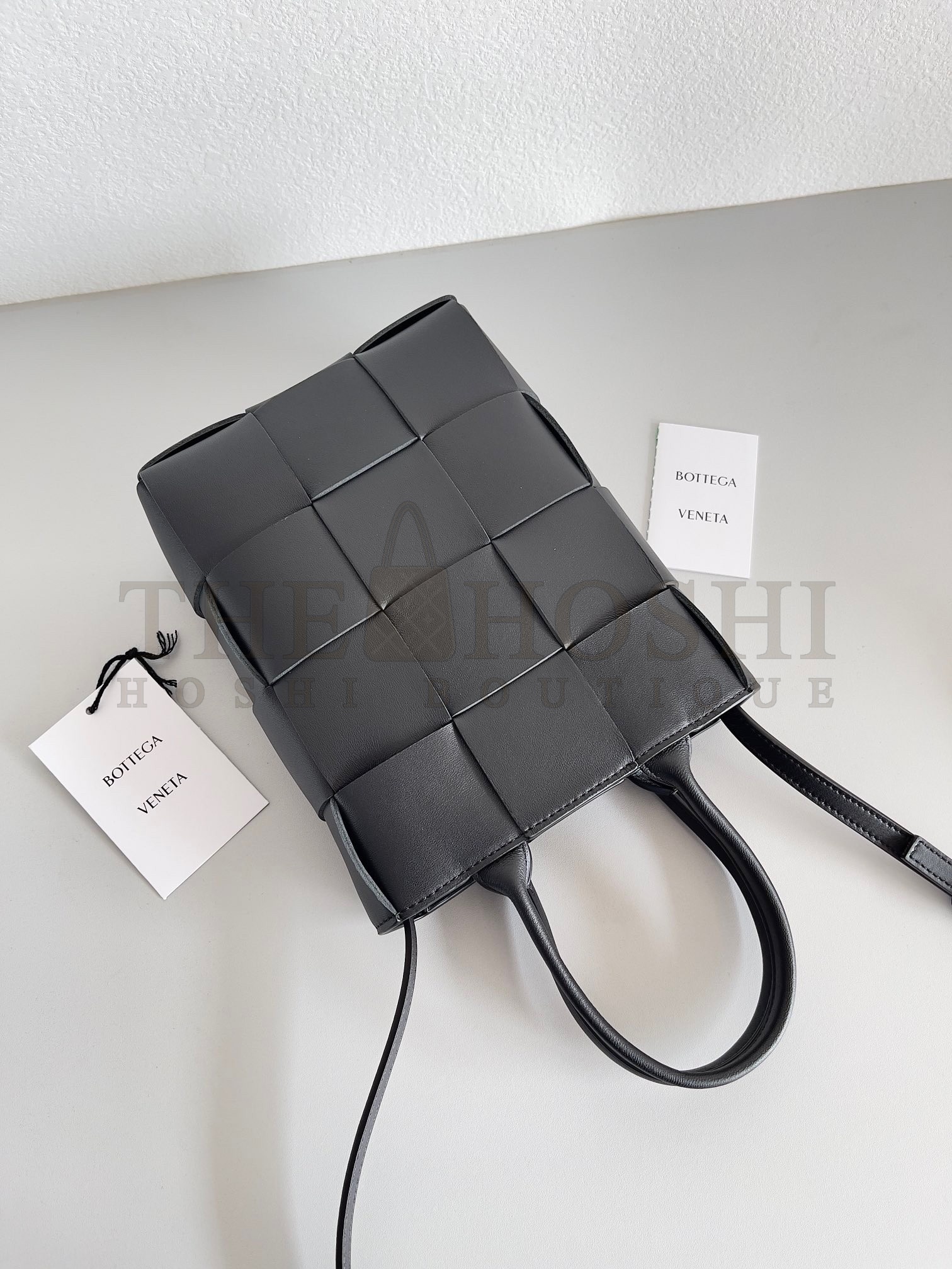 B0tt*ga Ven*ta Mini Cassette Tote Bag In Black Lambskin Master Quality