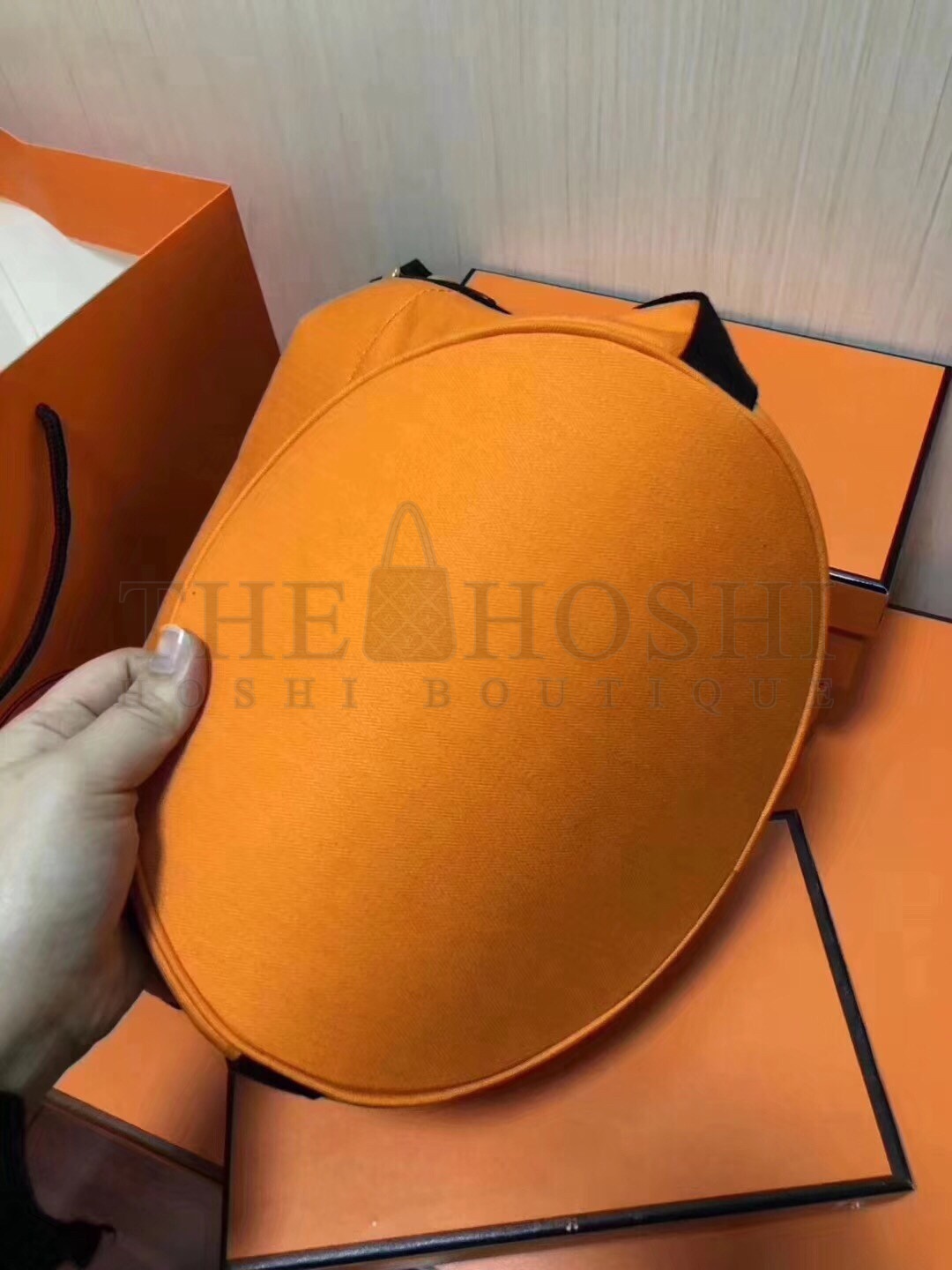 H**me5 Grooming Bucket Bag In Orange Canvas Master Quality