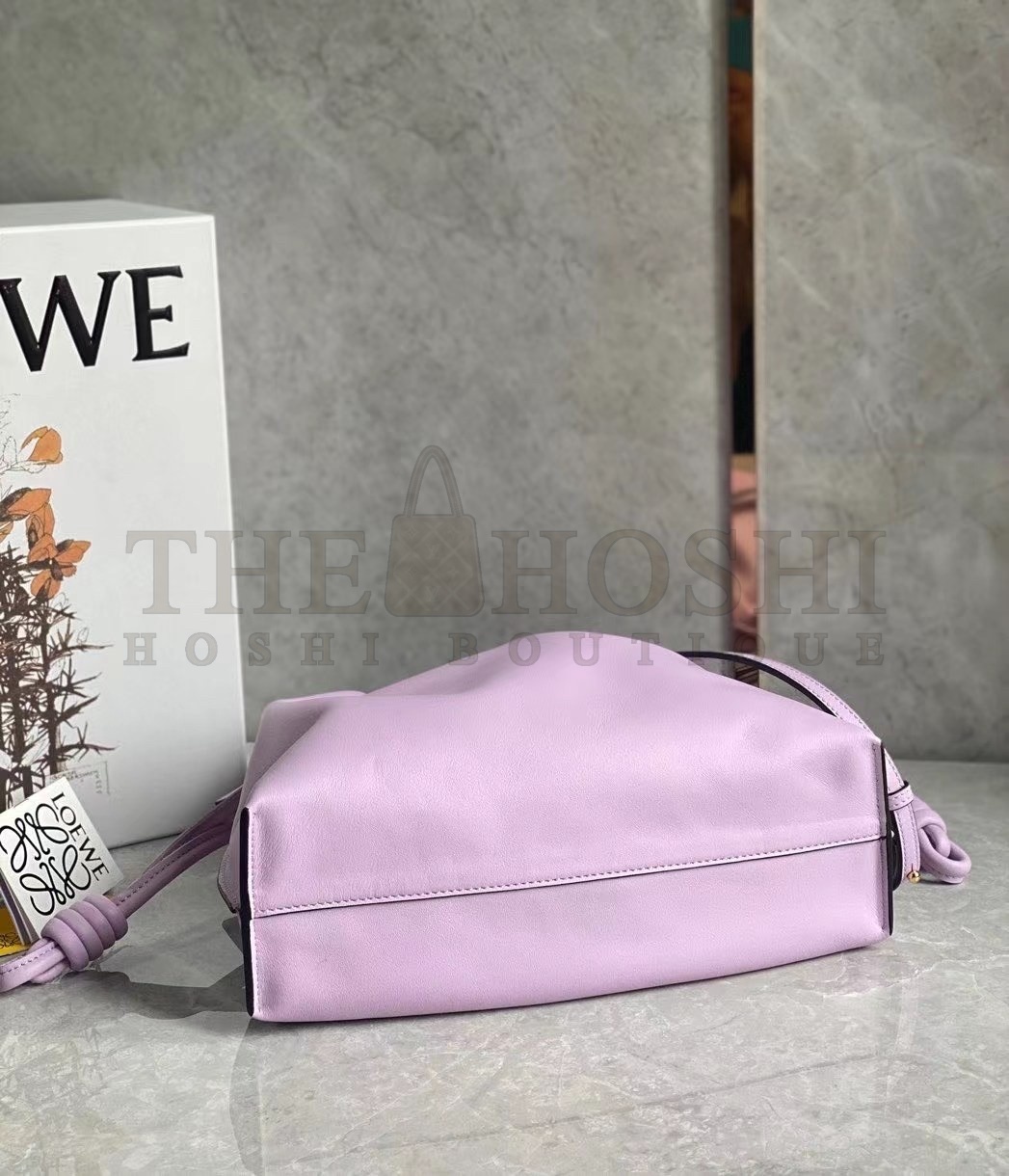 L0ew* Flamenco Clutch In Bloom Orchid Nappa Leather Master Quality