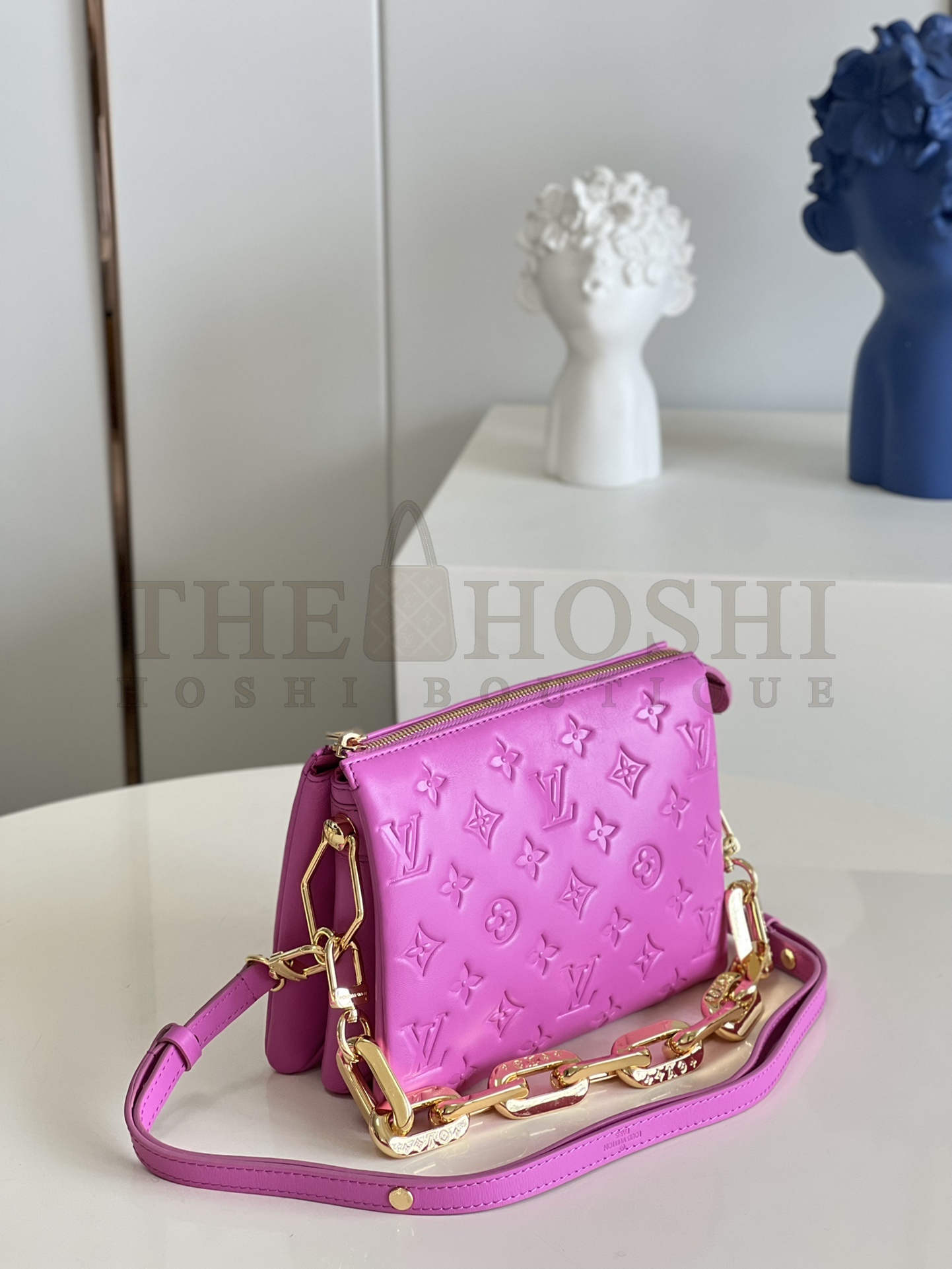L0vis Vvtt0n LV Women Coussin BB Handbag Orchidee Purple Monogram Embossed Puffy Lambskin Master Quality