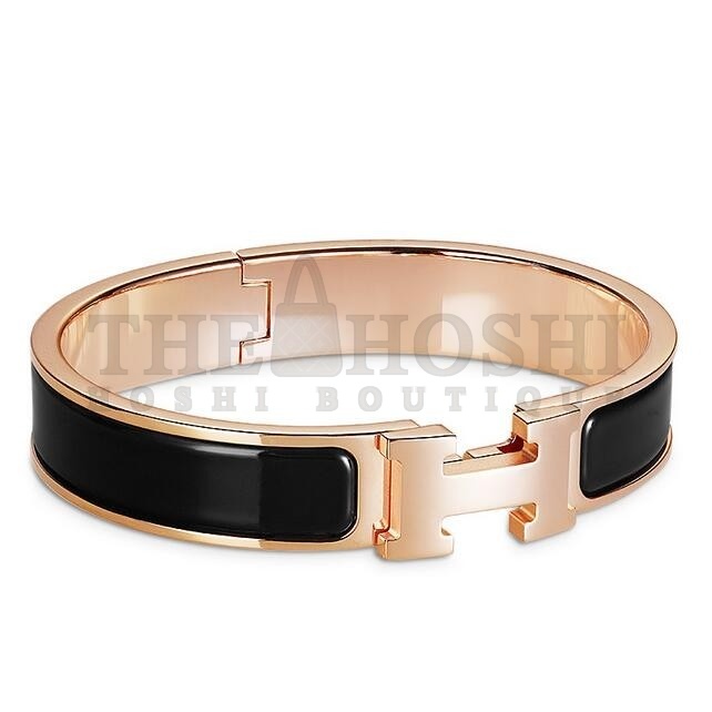 H**me5 Black Enamel Clic H PM Bracelet Master Quality