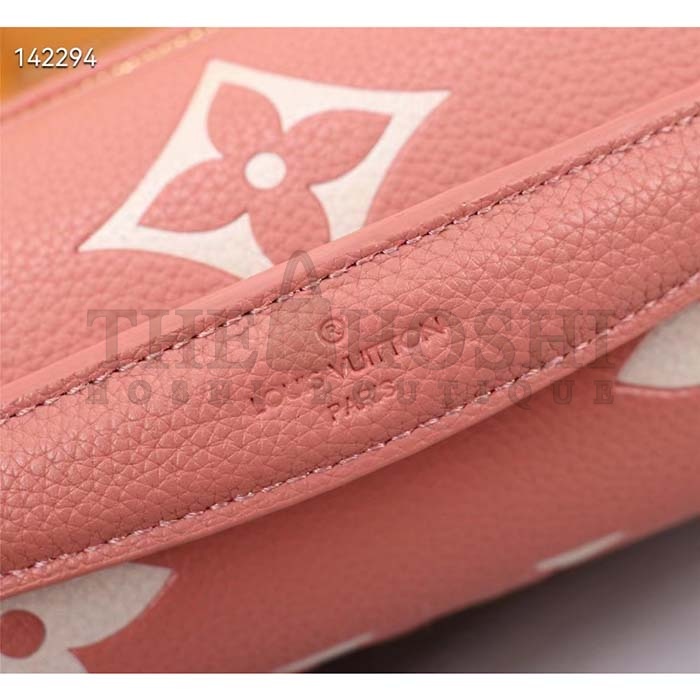 L0vis Vvtt0n LV Women Pochette Métis Handbag Trianon Pink Cream Embossed Grained Cowhide Master Quality