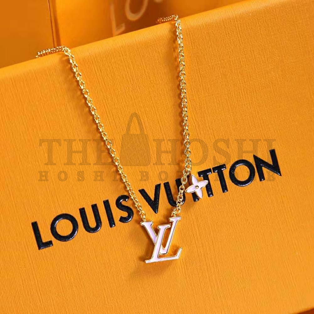 L0vis Vvtt0n Women LV Iconic Enamel Necklace-Pink Master Quality
