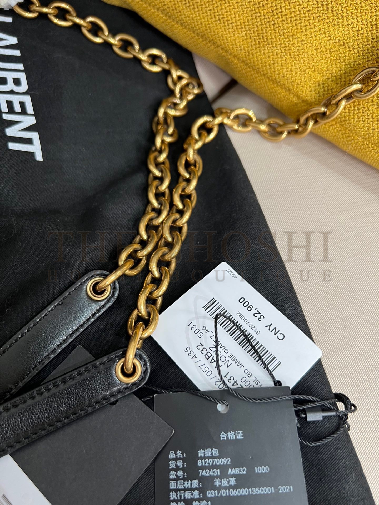 Sa1nt Lau*nt Jamie 4.3 Shoulder Bag In Black Lambskin Master Quality