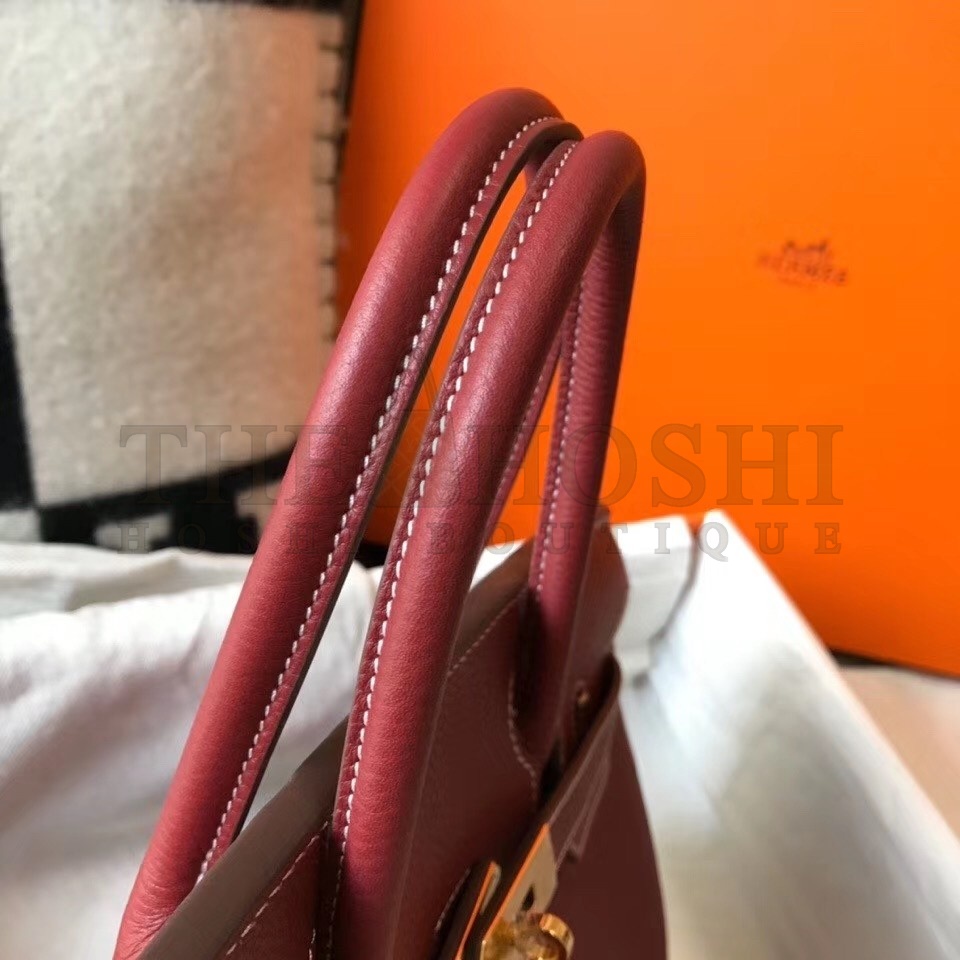 H**me5 Birkin 25cm Bag In Bordeaux Clemence Leather Master Quality