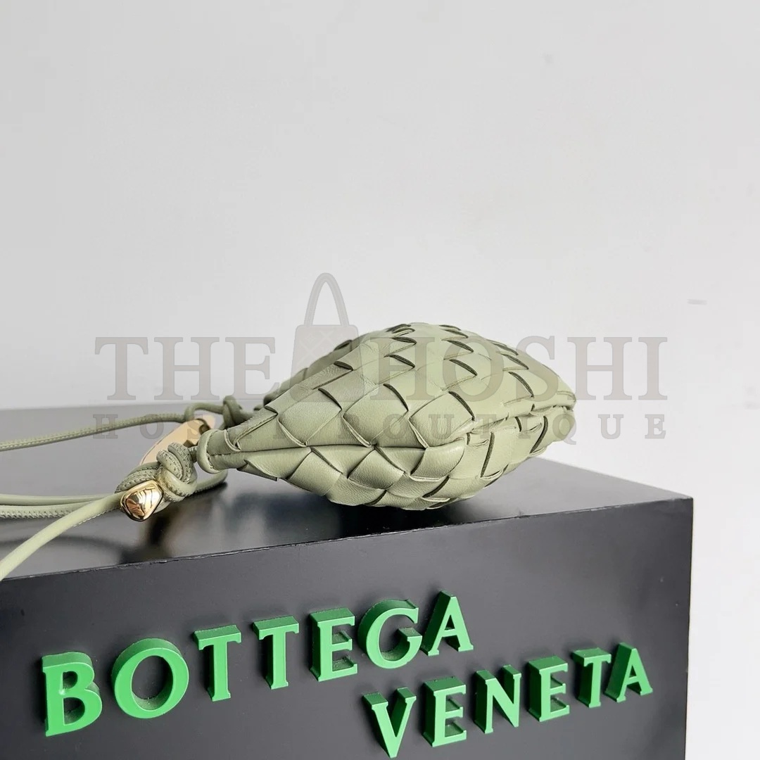 B0tt*ga Ven*ta Sardine Mini Bag in Travertine Intrecciato Lambskin Master Quality