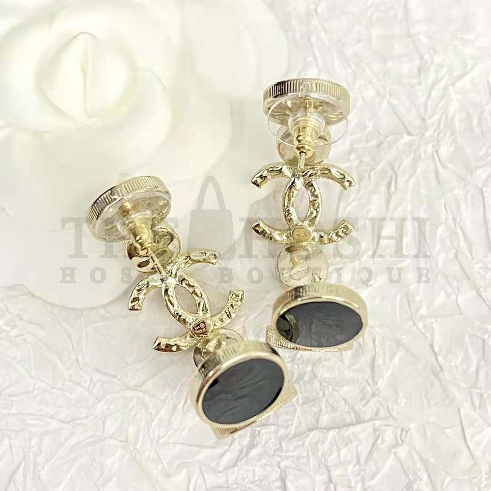 Ch**el Women Hoop Earrings in Metal Master Quality