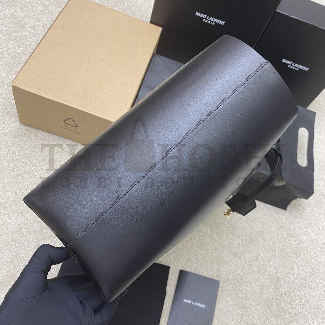 Sa1nt Lau*nt Shopping Tote Bag in Black Leather Master Quality