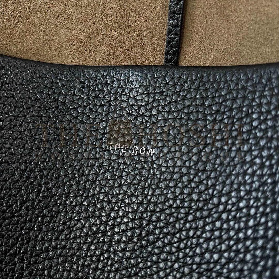 The R0w Large N/S Park Tote in Black Grained Leather Master Quality