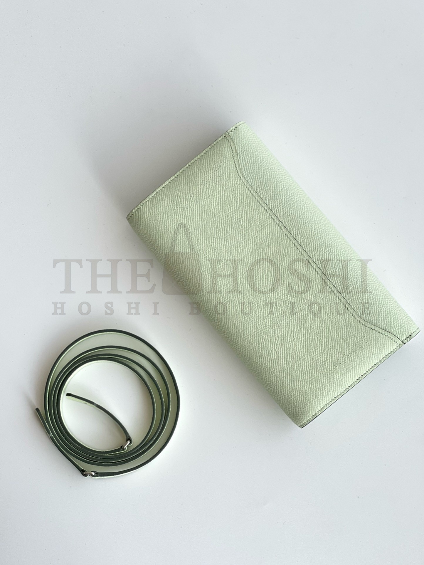 H**me5 Constance To Go Wallet in Vert Fizz Epsom Calfskin Master Quality