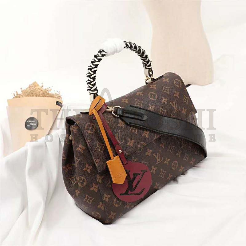 L0vis Vvtt0n LV Women Cluny MM Handbag in Monogram Canvas-Brown Master Quality
