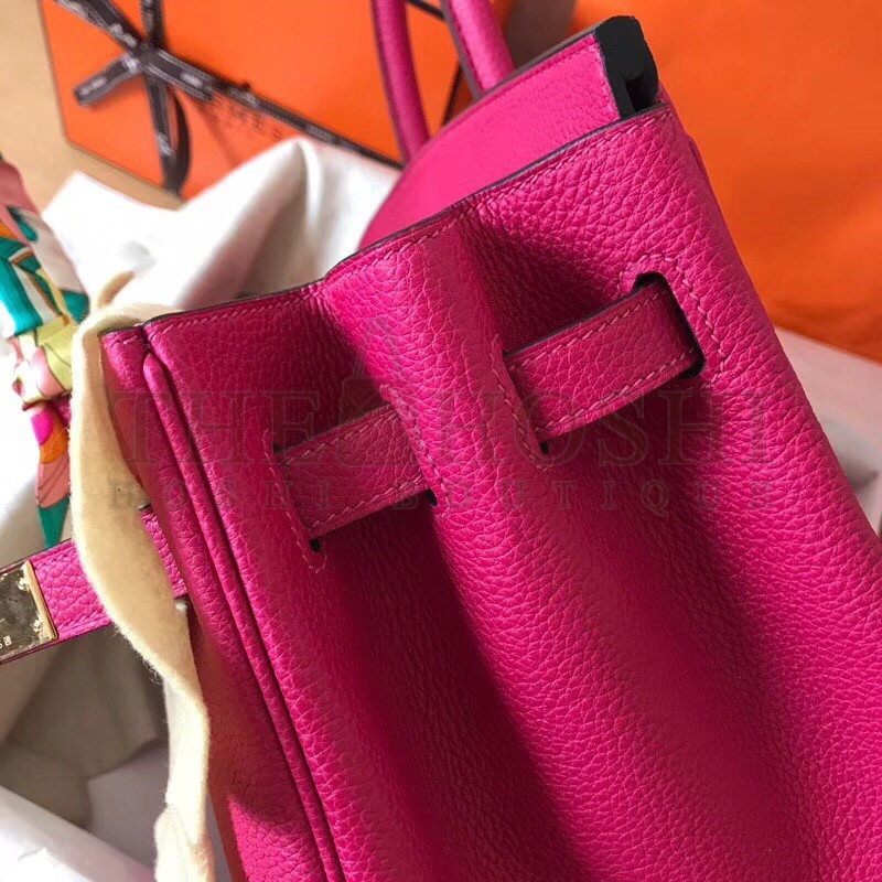 H**me5 Peach Birkin 35cm Clemence Handmade Bag Master Quality