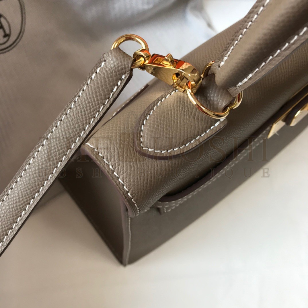 H**me5 Kelly 28cm Sellier Bag in Taupe Epsom Calfskin GHW Master Quality