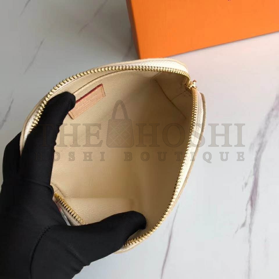 L0vis Vvtt0n LV Women Cosmetic Pouch Damier Azur Canvas-Grey Master Quality