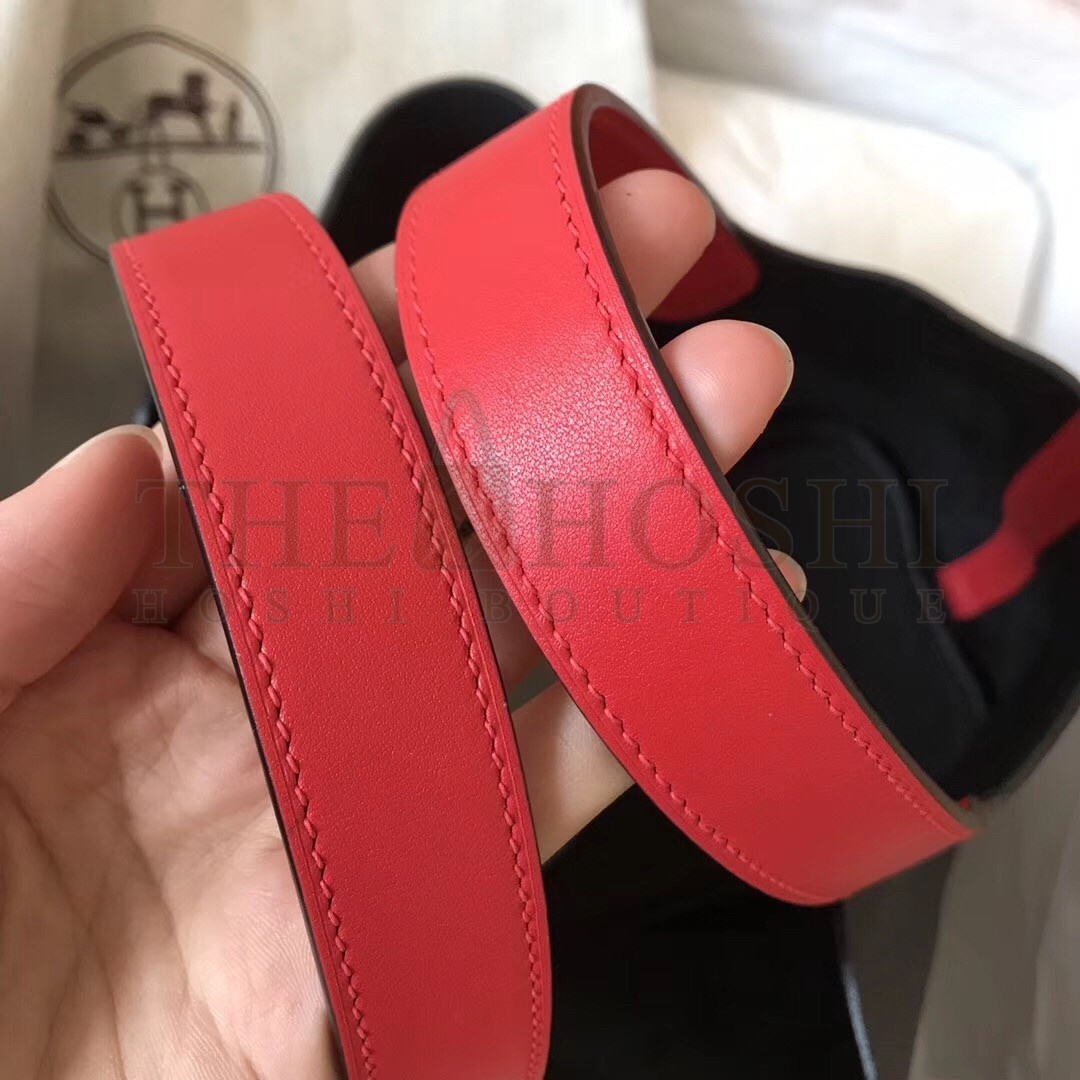 H**me5 Bicolor Picotin Lock MM 22cm Black Bag Master Quality