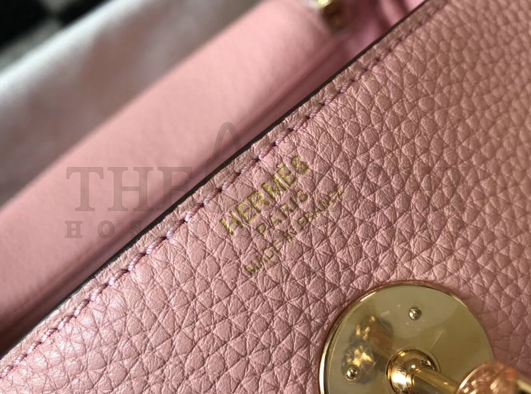 H**me5 Lindy 26cm Bag In Pink Clemence With GHW Master Quality
