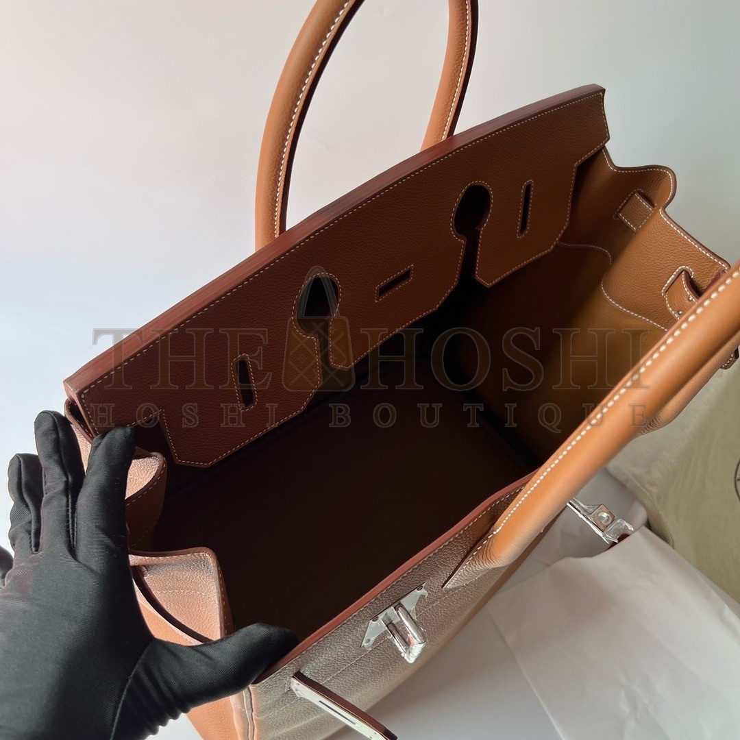 H**me5 HAC Birkin 40 Handmade Bag in Gold Clemence Leather Master Quality