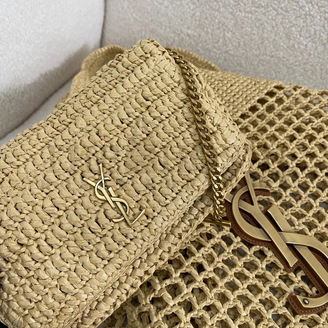 Sa1nt Lau*nt Icare Maxi Shopping Bag in Naturel Raffia Master Quality