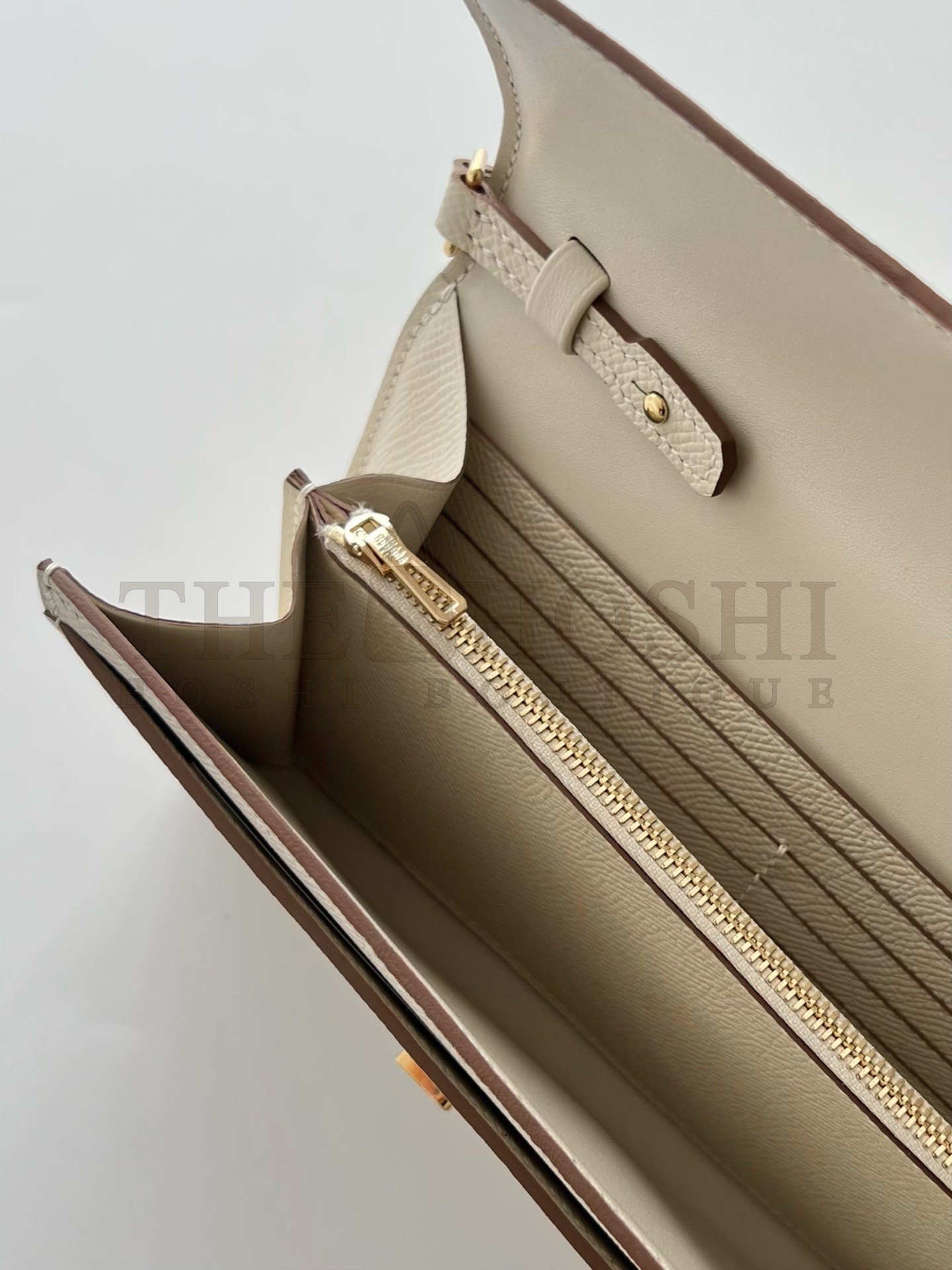 H**me5 Constance To Go Wallet in Craie Epsom Calfskin Master Quality
