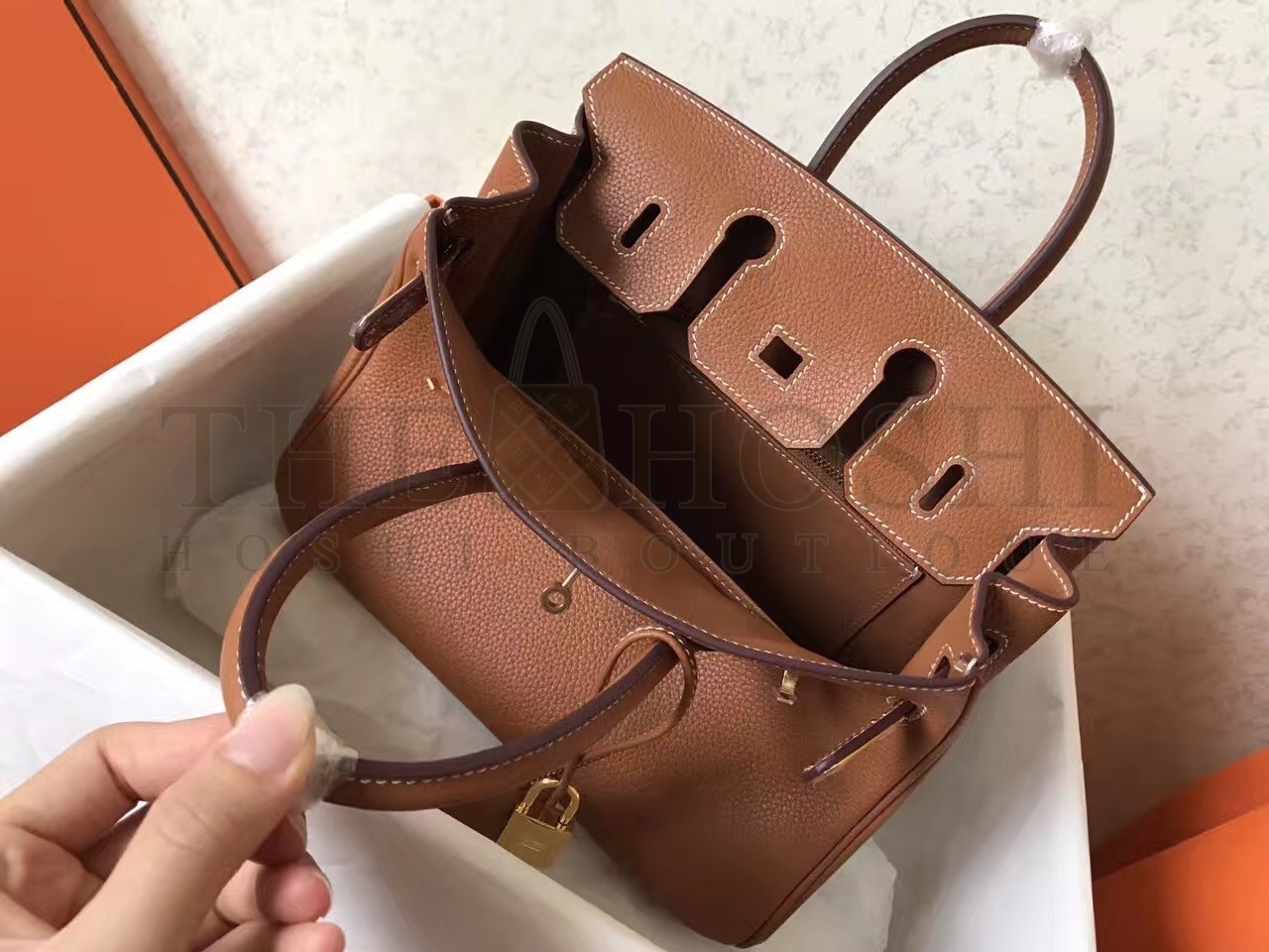 H**me5 Brown Birkin 25cm Clemence Handmade Bag Master Quality