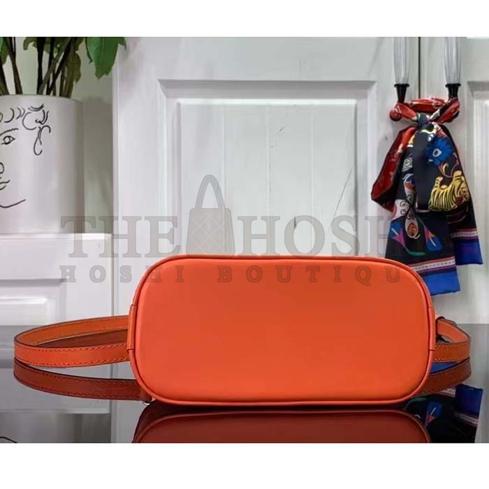 L0vis Vvtt0n LV Women Nano Alma Handbag Minnesota Orange Epi Grained Cowhide Leather Master Quality