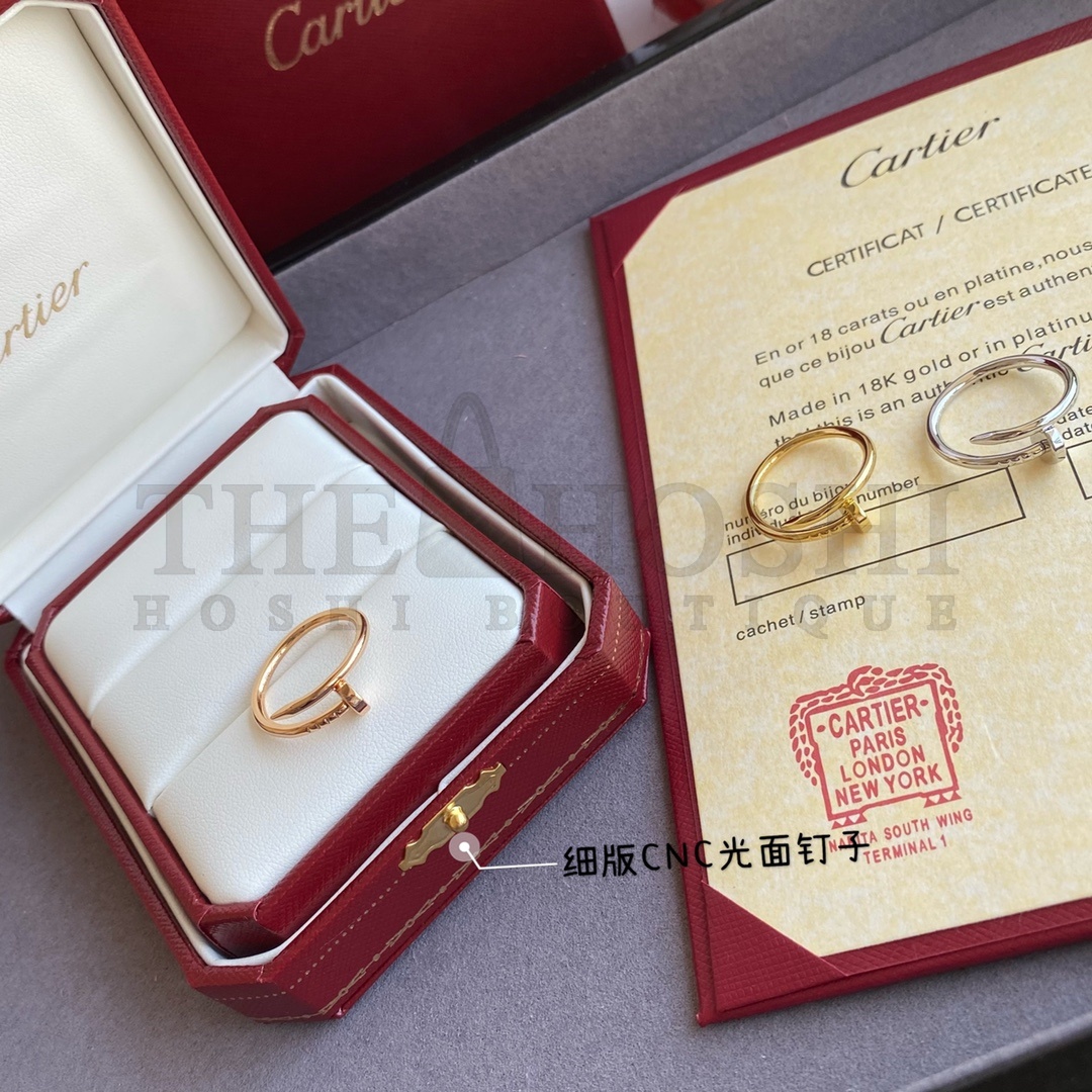 Ca*t1er LOVE RINGS WITH CERTIFICATE Master Quality